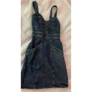 Denim Dress with Pockets